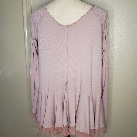 We The Free by Free People Tangerine Long Sleeve Tee Size XS‎ - Picture 3 of 9